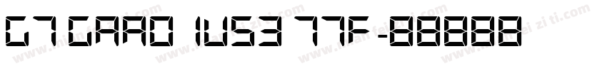 G7 Gradius3 TTF字体转换